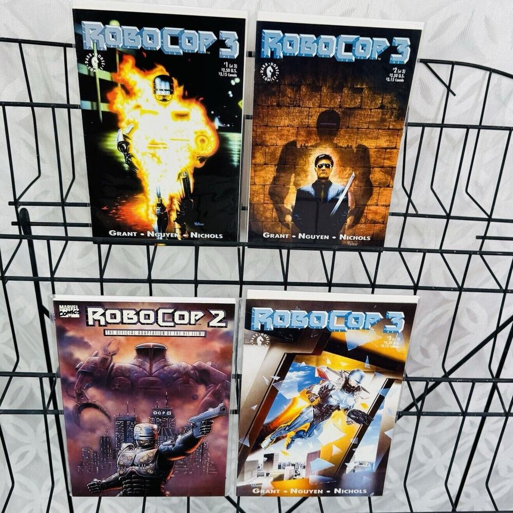 RoboCop 3 1-3 & 2 Prestige Format Movie Adaptation Lot Ed-209 Frank‎ Miller